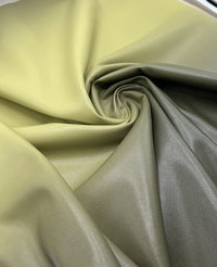 Green Black Faux Leather Leatherette Stretch Fabric - T9 Fabrics