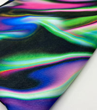 Green Blue Purple Mix Print ITY Fabric 4 Way Stretch - T9 Fabrics