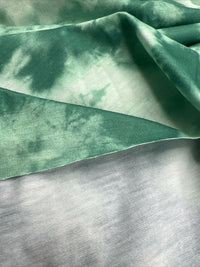 Green Mix Print Spun Poly Stretch Fabric - T9 Fabrics