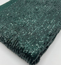Green On Green Sequin Detail Stretch Fabric - T9 Fabrics