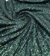 Green On Green Sequin Detail Stretch Fabric - T9 Fabrics