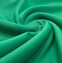 Green Plain Scuba 4 Way Stretch Jersey Fabric - T9 Fabrics