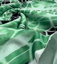 Green Snake Plain Scuba Fabric - T9 Fabrics