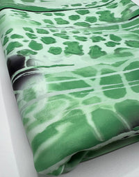 Green Snake Plain Scuba Fabric - T9 Fabrics