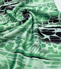 Green Snake Plain Scuba Fabric - T9 Fabrics