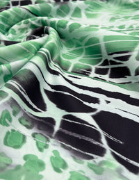 Green Snake Plain Scuba Fabric - T9 Fabrics