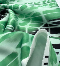 Green Snake Plain Scuba Fabric - T9 Fabrics