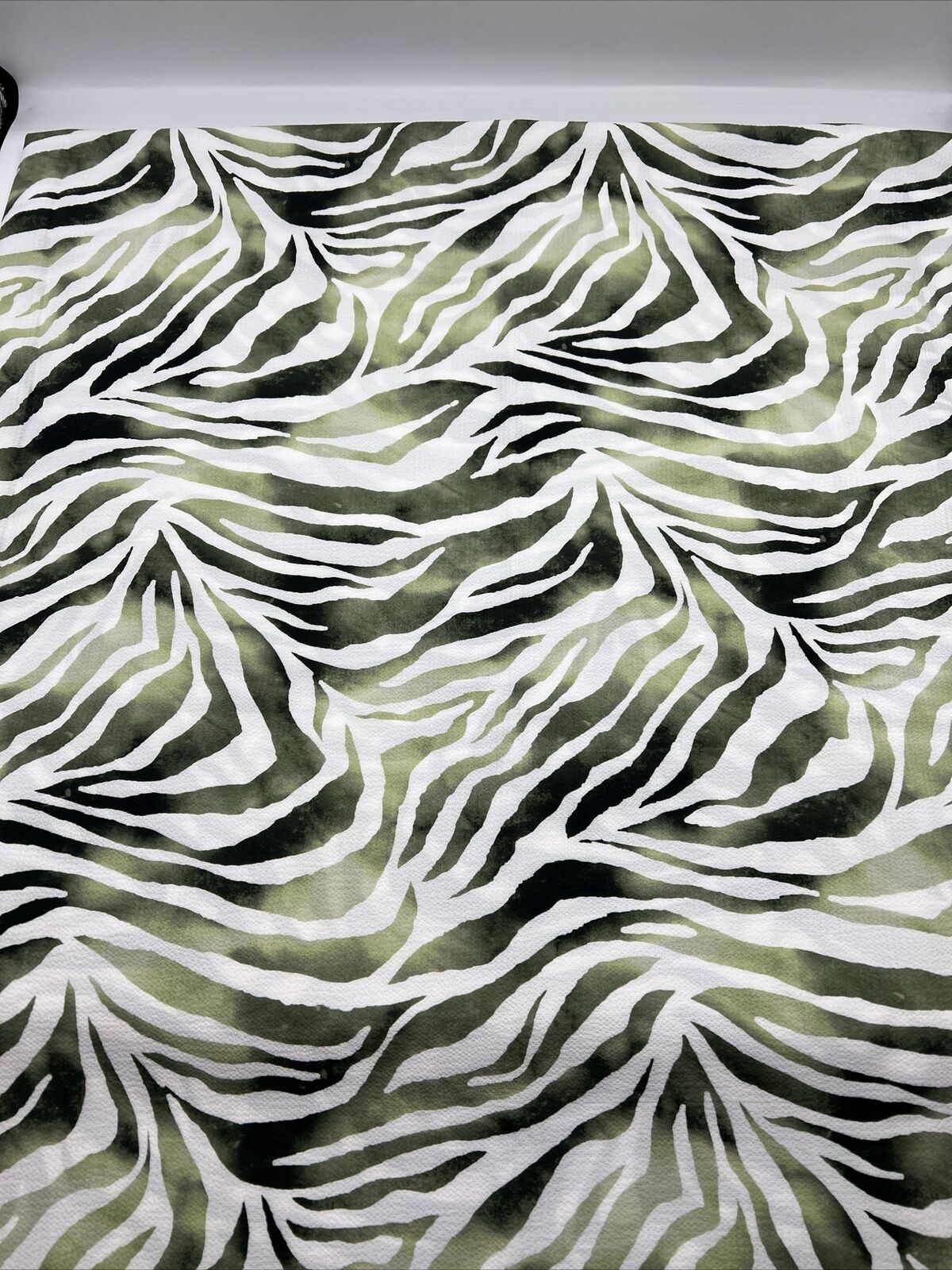 Green Zebra Print Chiffon Fabric - T9 Fabrics