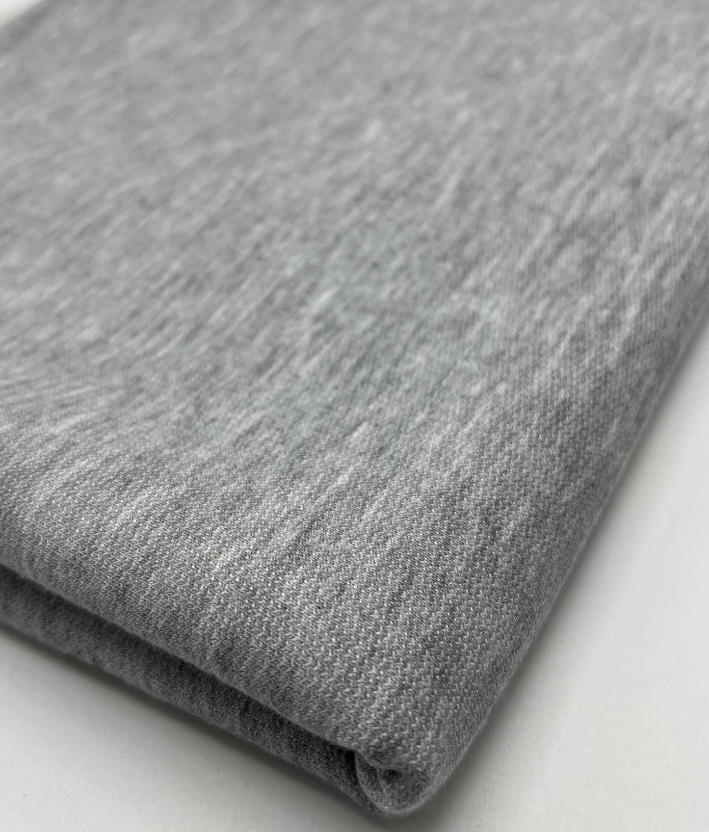 Grey 235GSM Poly French Terry Loopback Fabric - T9 Fabrics