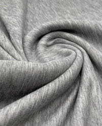 Grey 235GSM Poly French Terry Loopback Fabric - T9 Fabrics