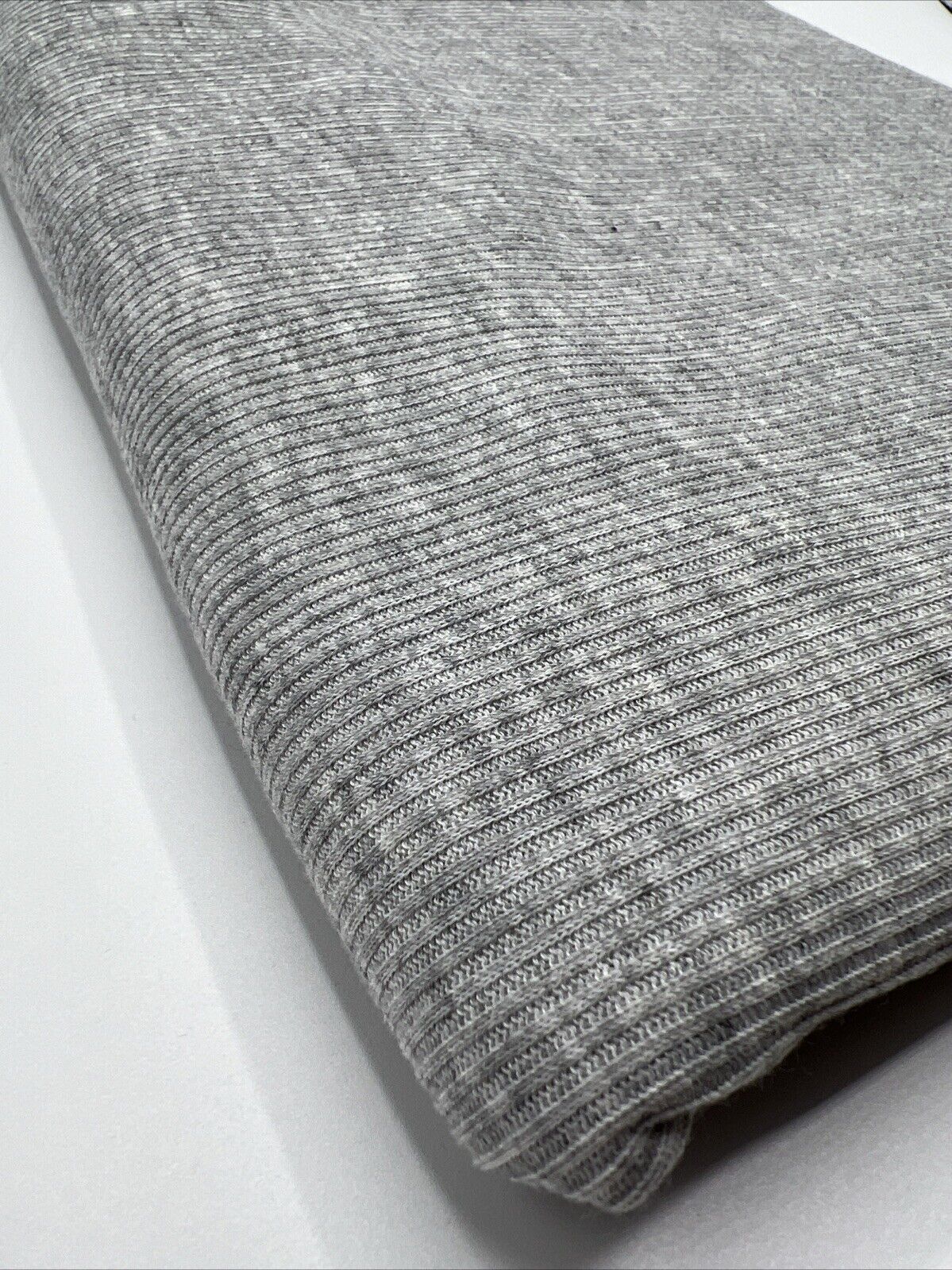 Grey 2X1 Fine Rib Stretch Fabric - T9 Fabrics