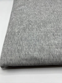 Grey 2X1 Fine Rib Stretch Fabric - T9 Fabrics