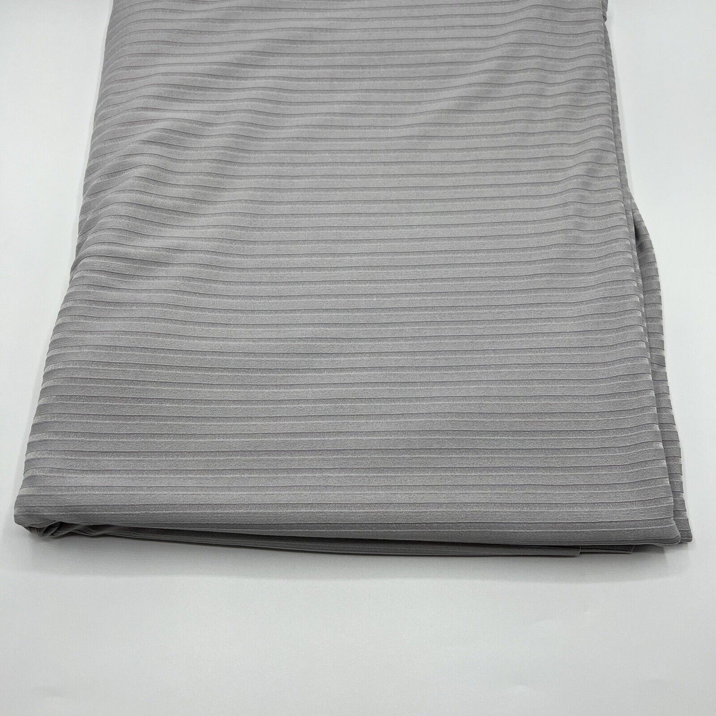 Grey 8x4 Wide Rib Stretch Fabric - T9 Fabrics