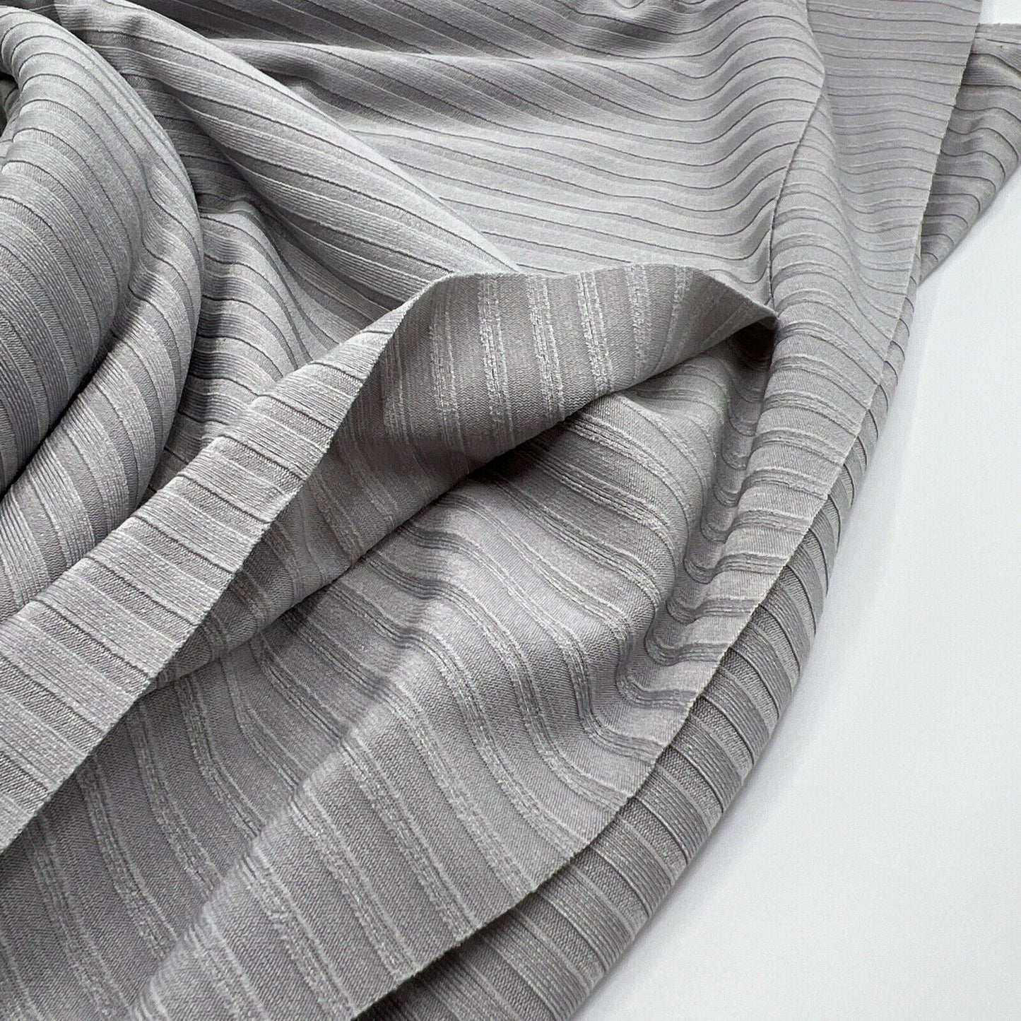 Grey 8x4 Wide Rib Stretch Fabric - T9 Fabrics