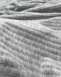 Grey 8x4 Wide Soft Rib Stretch Fabric - T9 Fabrics