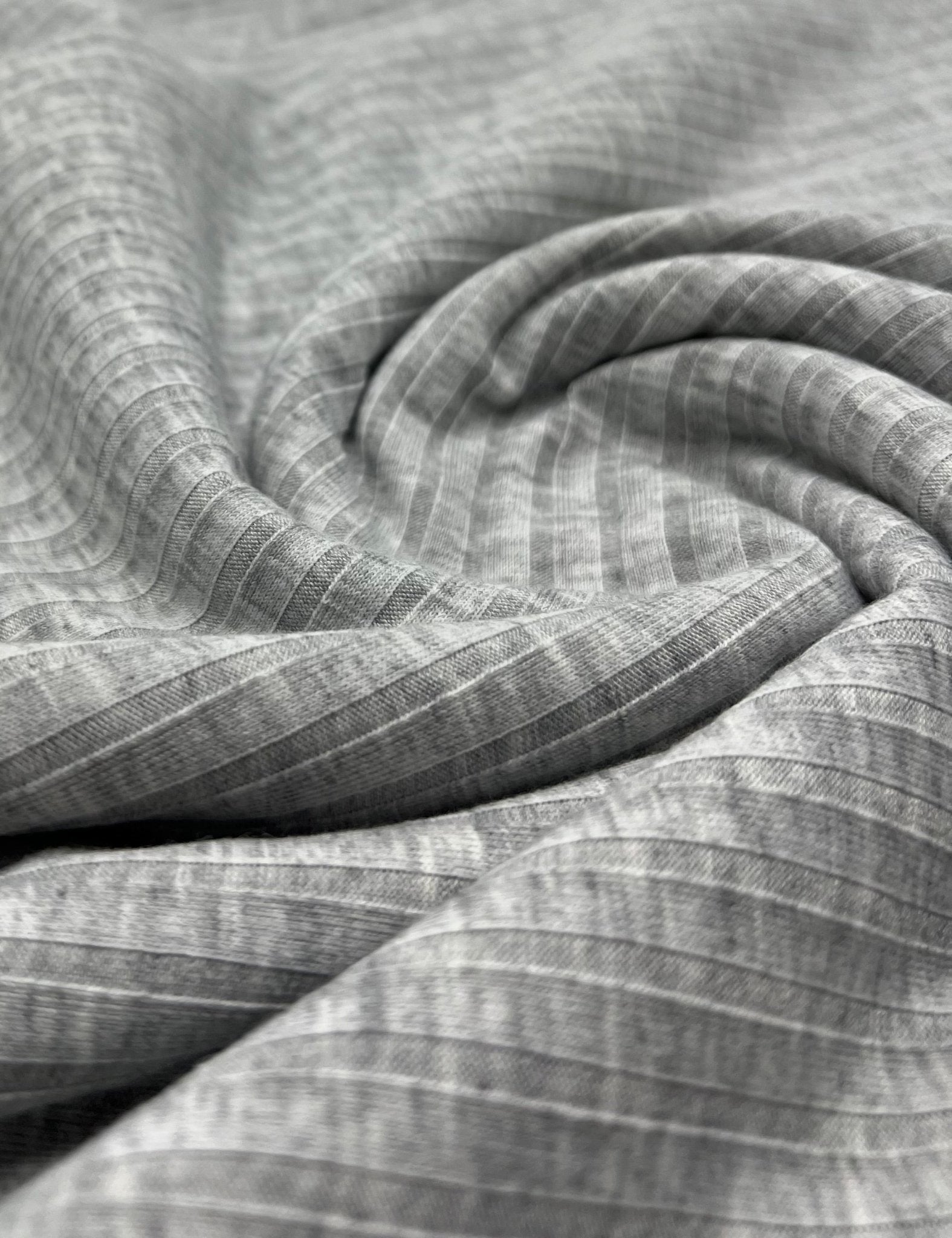 Grey 8x4 Wide Soft Rib Stretch Fabric - T9 Fabrics