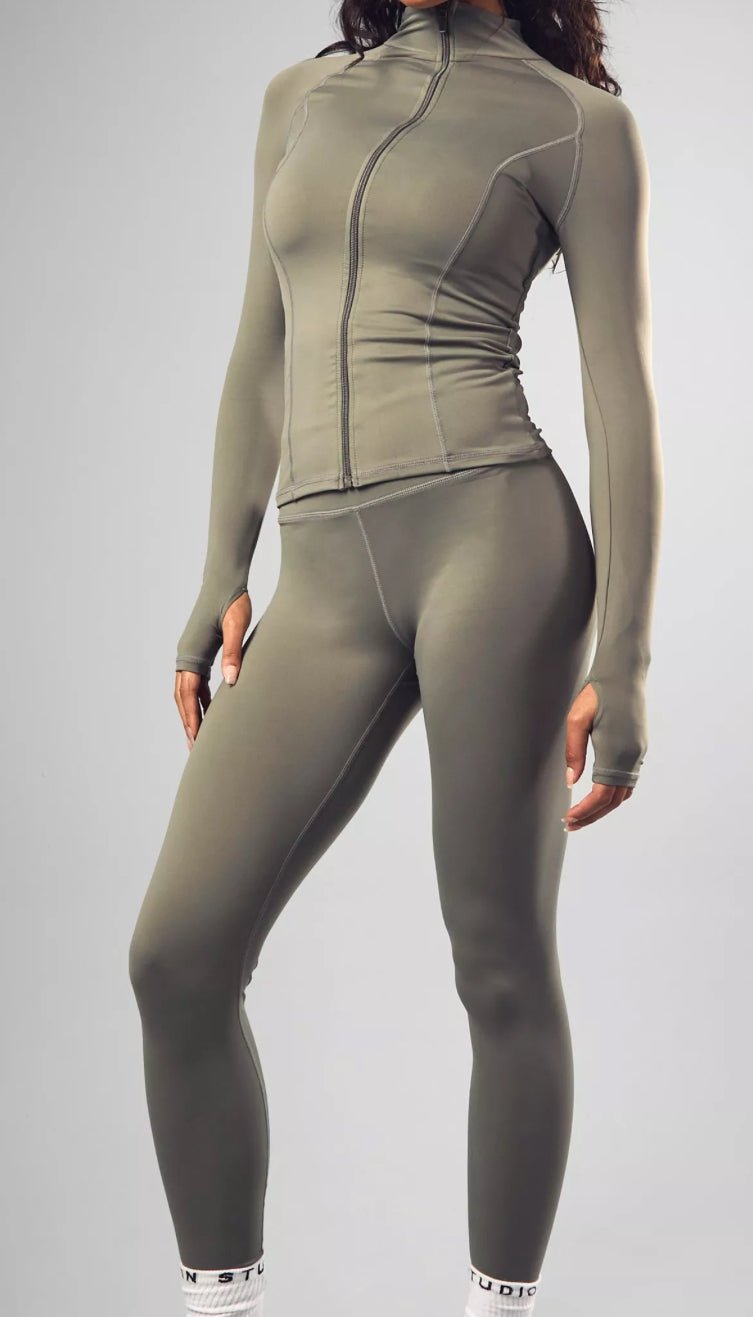 Grey Active Sculpting Sportswear Fabric - T9 Fabrics