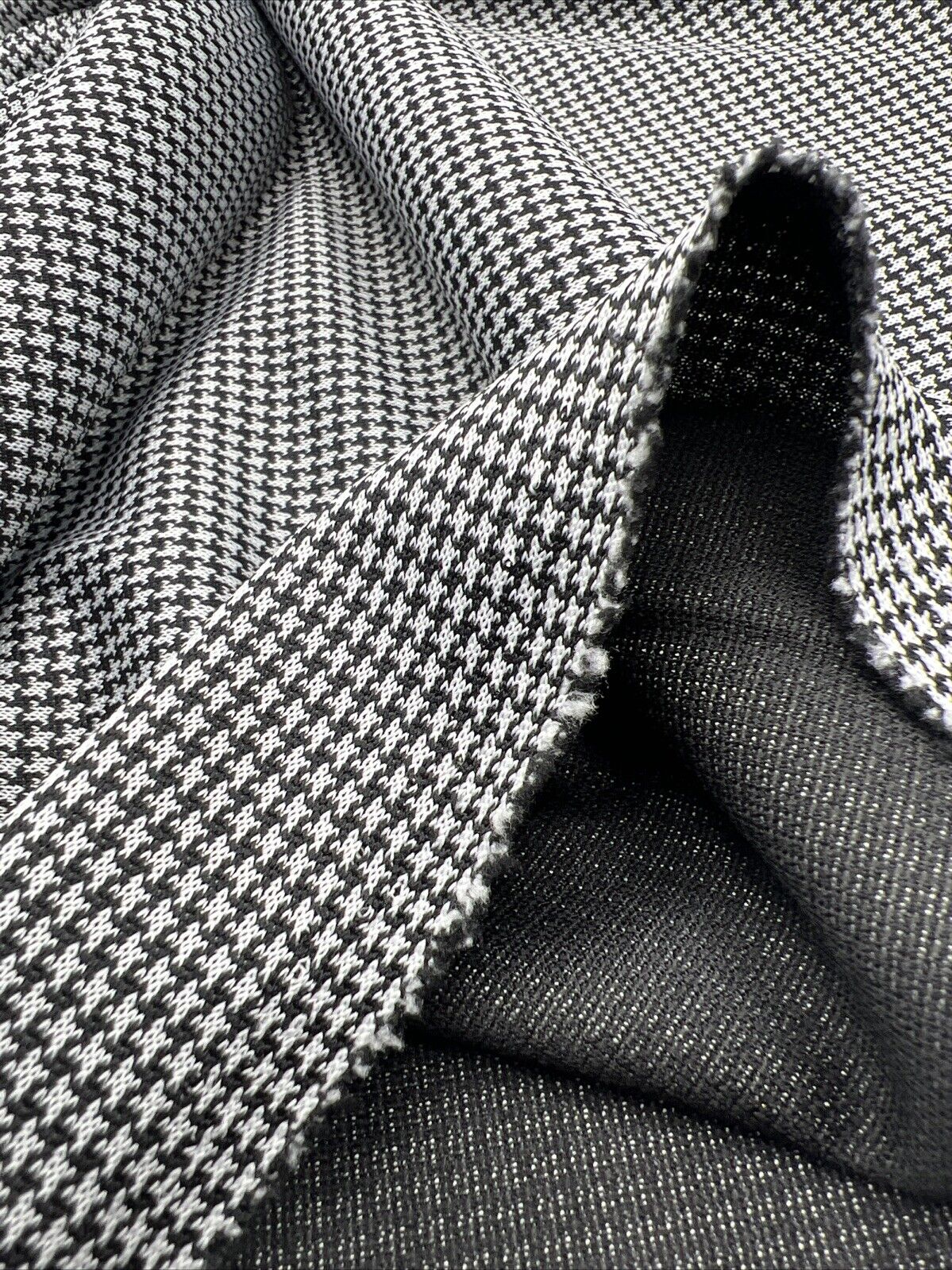 Grey Black Jacquard Fabric - T9 Fabrics