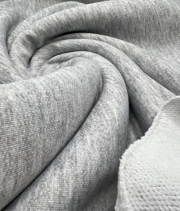 Grey French Terry Loopback Fabric - T9 Fabrics