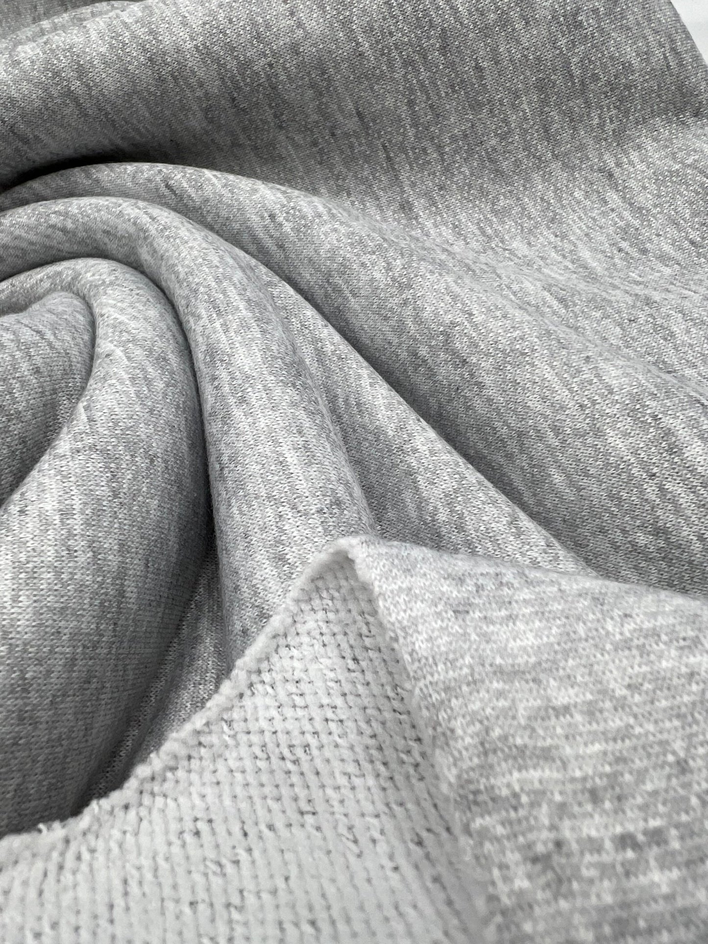 Grey French Terry Loopback Fabric - T9 Fabrics