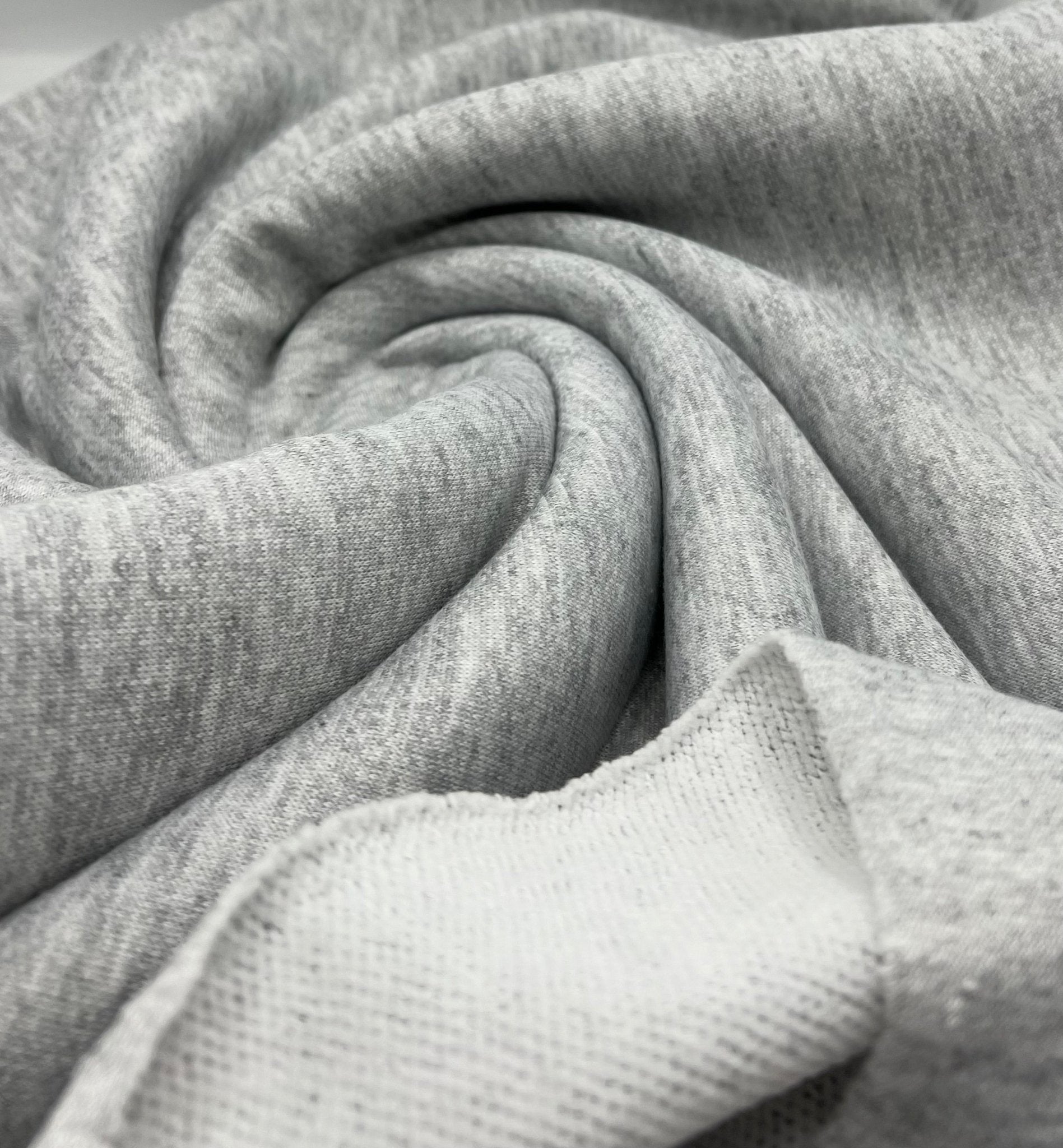 Grey French Terry Loopback Fabric - T9 Fabrics