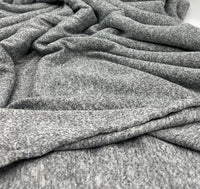 Grey Melange Knit Stretch Fabric - T9 Fabrics