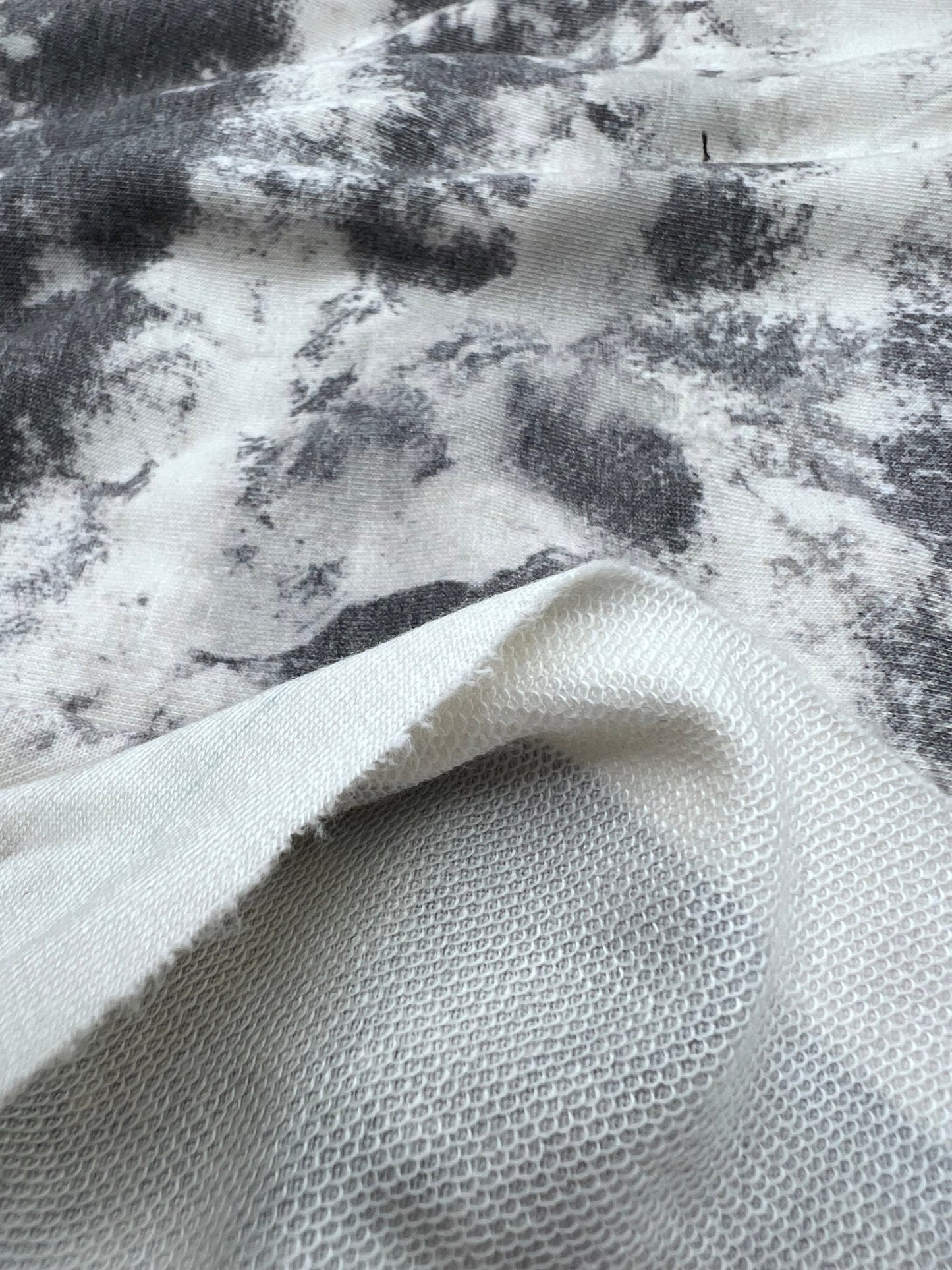 Grey Mix French Terry Loopback Fabric - T9 Fabrics