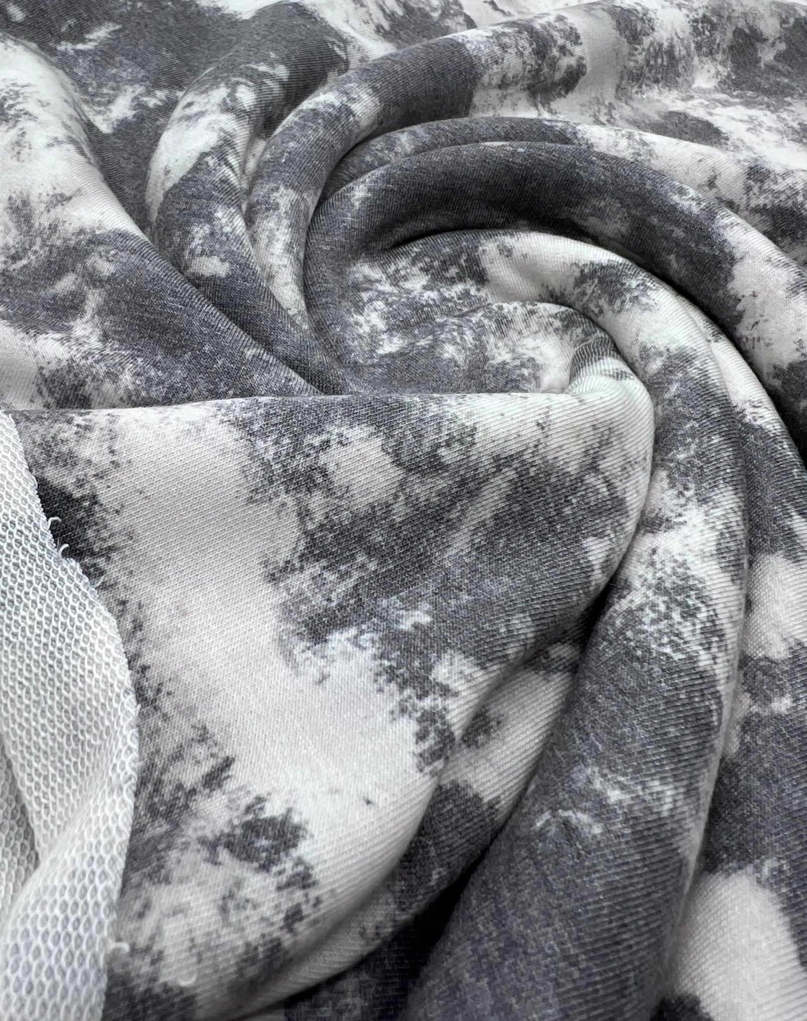 Grey Mix French Terry Loopback Fabric - T9 Fabrics