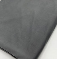 Grey Plain Shiny Soft Touch 4 Way Stretch Fabric - T9 Fabrics