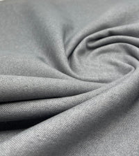 Grey Plain Washed Stretch Denim 280GSM - T9 Fabrics