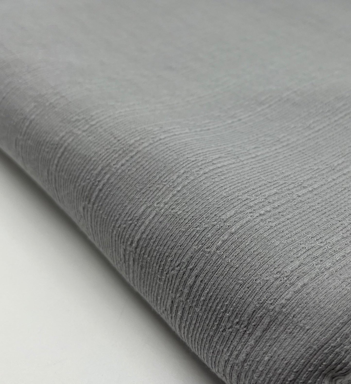 Grey Soft Striped Textured Stretch Fabric - T9 Fabrics