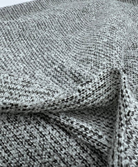 Grey Thick Cosy Knitted Stretch Fabric - T9 Fabrics