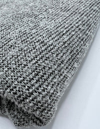 Grey Thick Cosy Knitted Stretch Fabric - T9 Fabrics