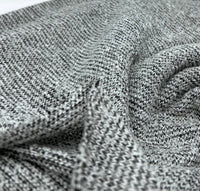 Grey Thick Cosy Knitted Stretch Fabric - T9 Fabrics