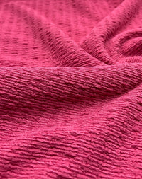 Hot Pink Cerise Popcorn 2 Way Stretch Fabric - T9 Fabrics