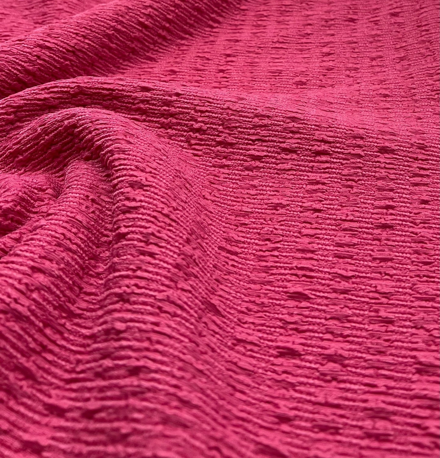 Hot Pink Cerise Popcorn 2 Way Stretch Fabric - T9 Fabrics