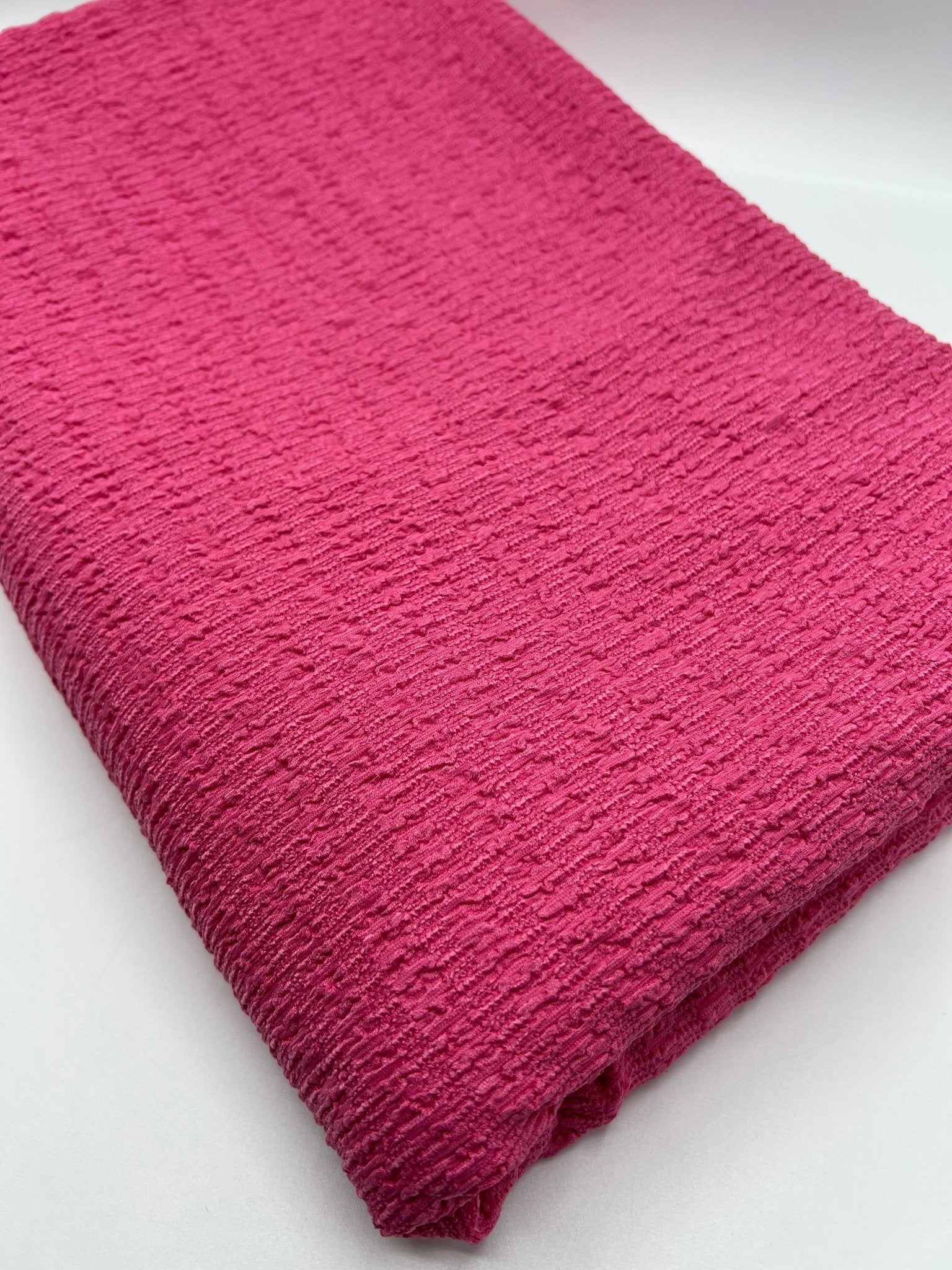 Hot Pink Cerise Popcorn 2 Way Stretch Fabric - T9 Fabrics