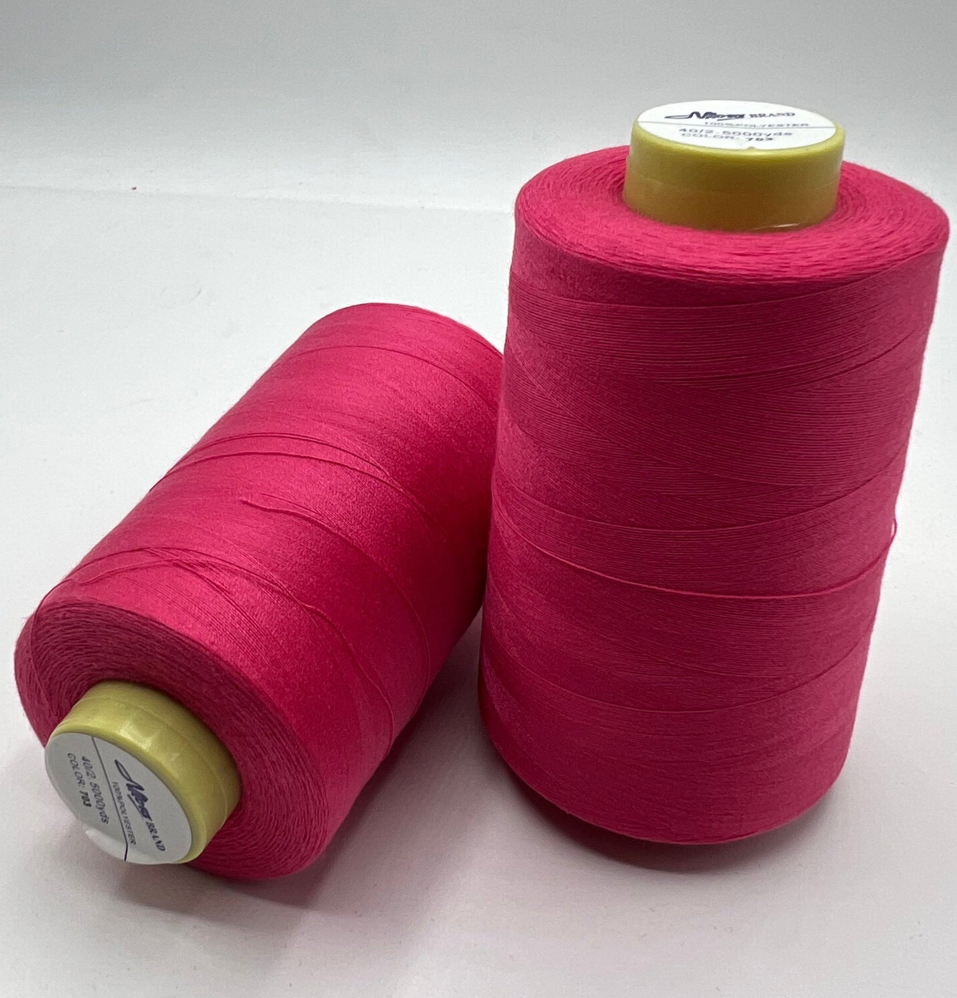 Hot Pink - Cerise Sewing Thread Spun Polyester 120's Overlocking 5000 Yards - T9 Fabrics