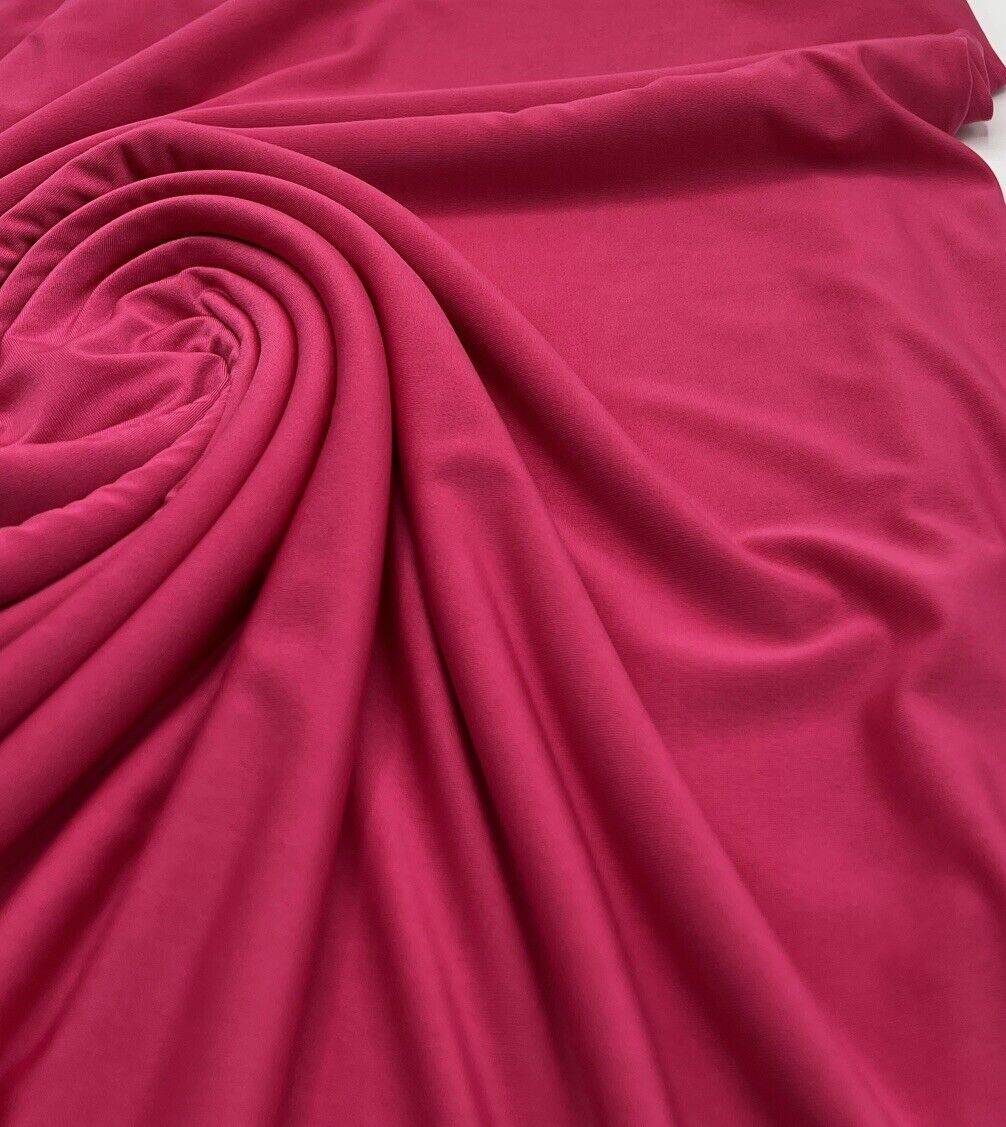 Hot Pink Plain Soft Touch Stretch Fabric - T9 Fabrics