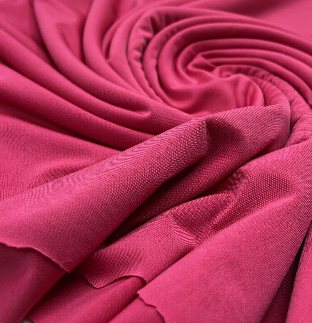 Hot Pink Plain Soft Touch Stretch Fabric - T9 Fabrics