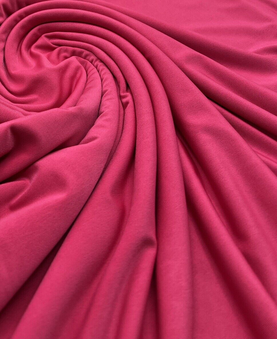 Hot Pink Plain Soft Touch Stretch Fabric - T9 Fabrics