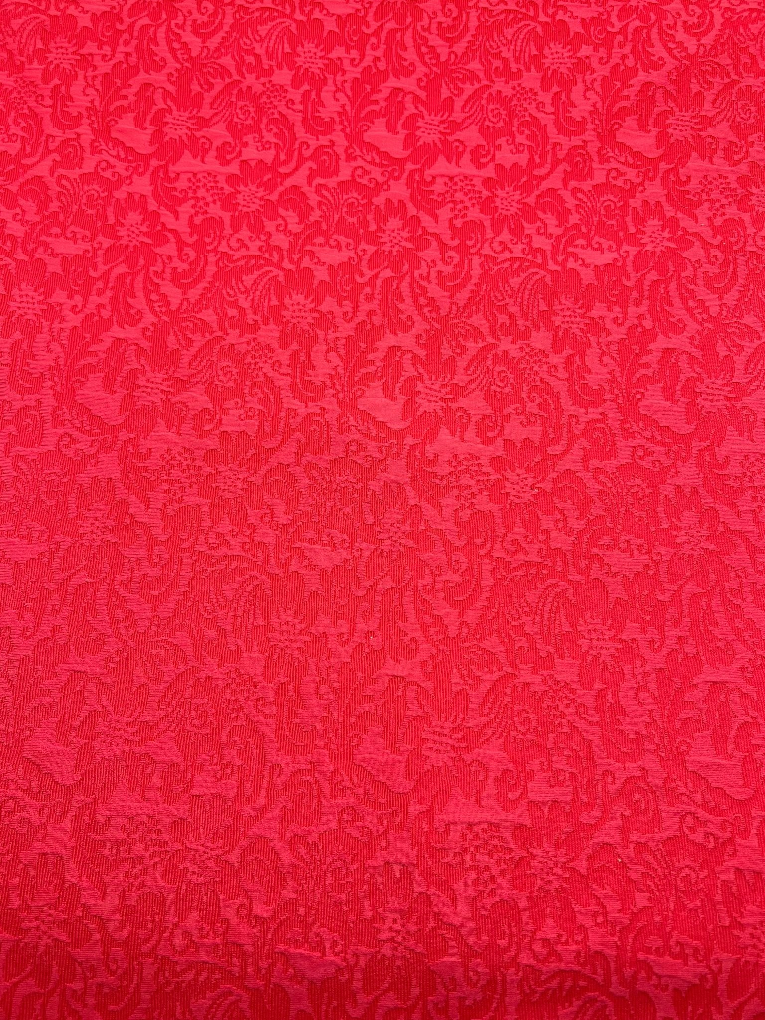 Hot Pink Textured Jacquard 2 Way Stretch Fabric - T9 Fabrics