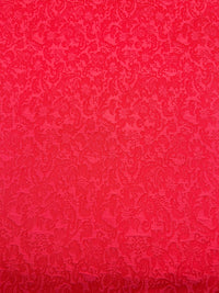 Hot Pink Textured Jacquard 2 Way Stretch Fabric - T9 Fabrics