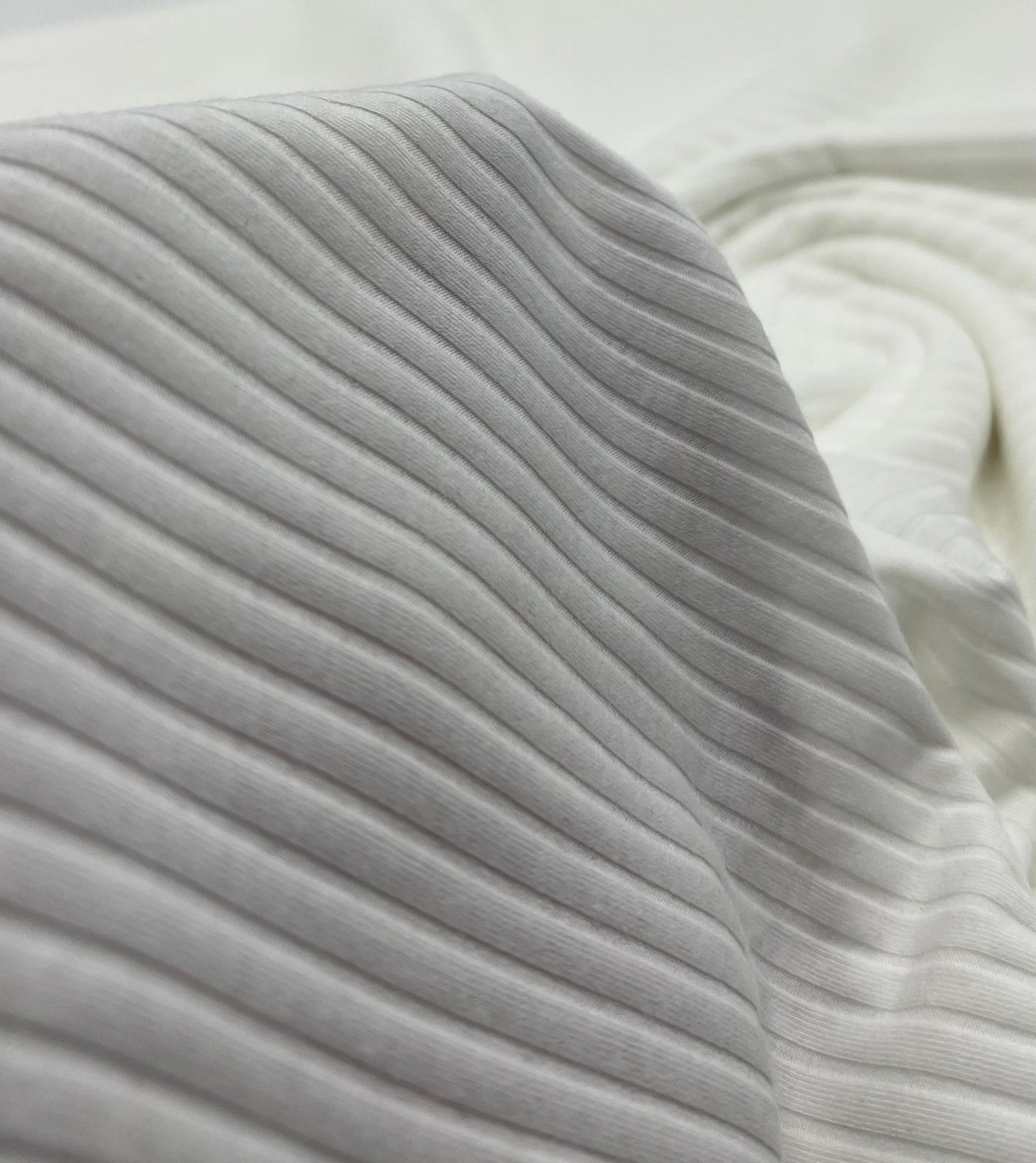 Ivory 8x4 Wide Rib Stretch Fabric - T9 Fabrics