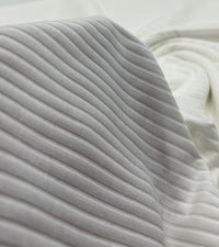 Ivory 8x4 Wide Rib Stretch Fabric - T9 Fabrics
