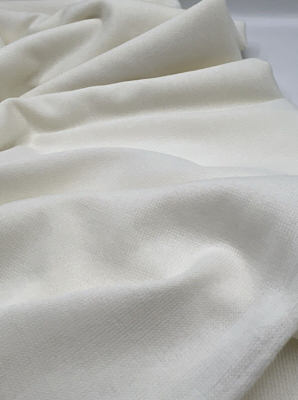 Ivory Melange Knit Stretch Fabric - T9 Fabrics