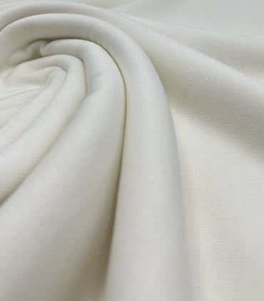 Ivory Melange Knit Stretch Fabric - T9 Fabrics