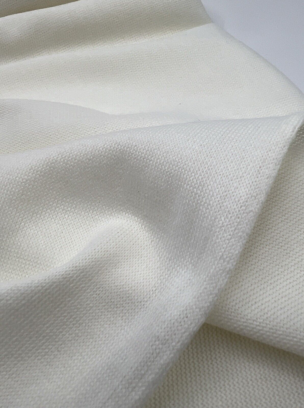 Ivory Melange Knit Stretch Fabric - T9 Fabrics