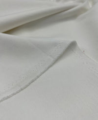 Ivory Plain Washed Stretch Denim 280GSM - T9 Fabrics