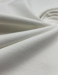 Ivory Plain Washed Stretch Denim 280GSM - T9 Fabrics
